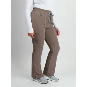 Sydney | High Waisted Slim Flare Scrub Pants