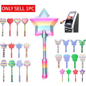 3D Printed Tap to Pay Wand Contactless Payment Card Holder, Star Magic Payment Wand - Contactless Pay Stick for Wizard Cosplay, Fairy Wand Credit Card Holder,Fantasy Cosplay Prop & Credit Card Wand Fun Gift for Magic Lovers, Party Event Props