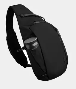 ALPAKA Metro Crossbody Left Shoulder 7.5L - Crossbody Bag Men,Sling Backpack - Fits 11" Tablet - Single Shoulder with YKK Zipper - Expandable Water Bottle Pocket - Phone Sleeve- Black Axoflux 210D