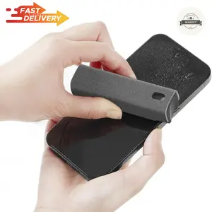 Touchscreen Mist Cleaner, Screen Cleaner, for All Phones, Laptop and Tablet Screens,Two in One Spray and Microfiber Cloth (Grey)