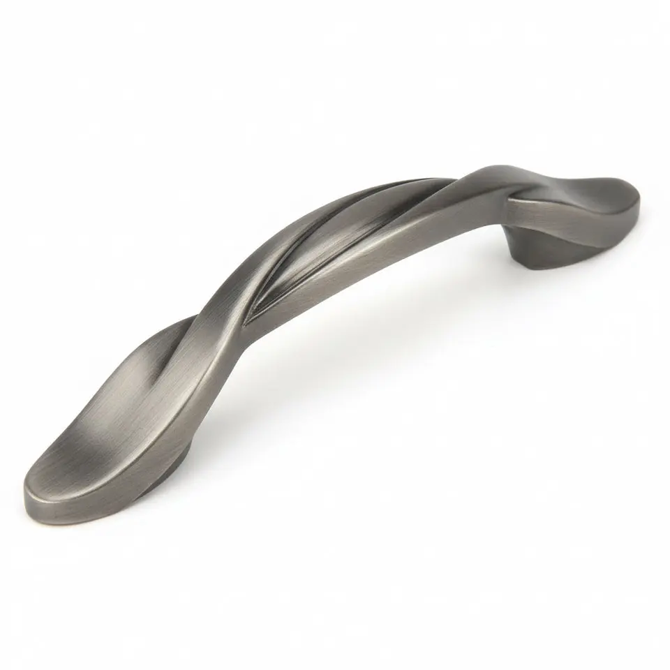 Cosmas 9009AS Antique Silver Twist Cabinet Pull