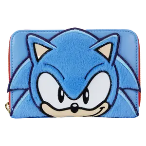 Sonic the Hedgehog Classic Cosplay Plush Zip Around Wallet