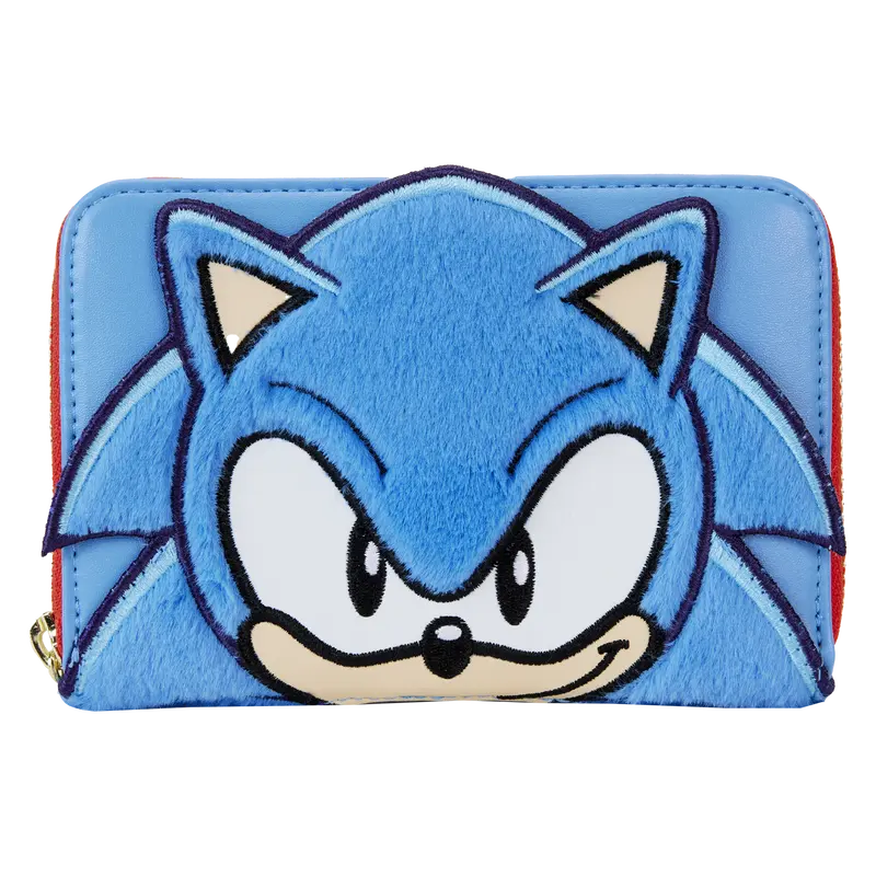 Sonic the Hedgehog Classic Cosplay Plush Zip Around Wallet