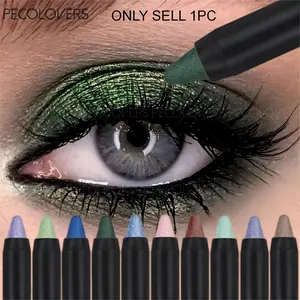 1PC Golden Brown Pearlescent Eyeshadow Eyeliner Pencil Glitter Eye Shadow Makeup Pigment Silkworm Eyeshadow Pen