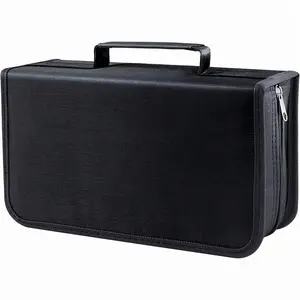 CD Case DVD Case Storage Holder-128 Capacity,Media Binder, CD Wallet, Disc Booklet,128 Capacity CD/DVD case Wallet, Storage,Holder for Home, Office, and Car Use