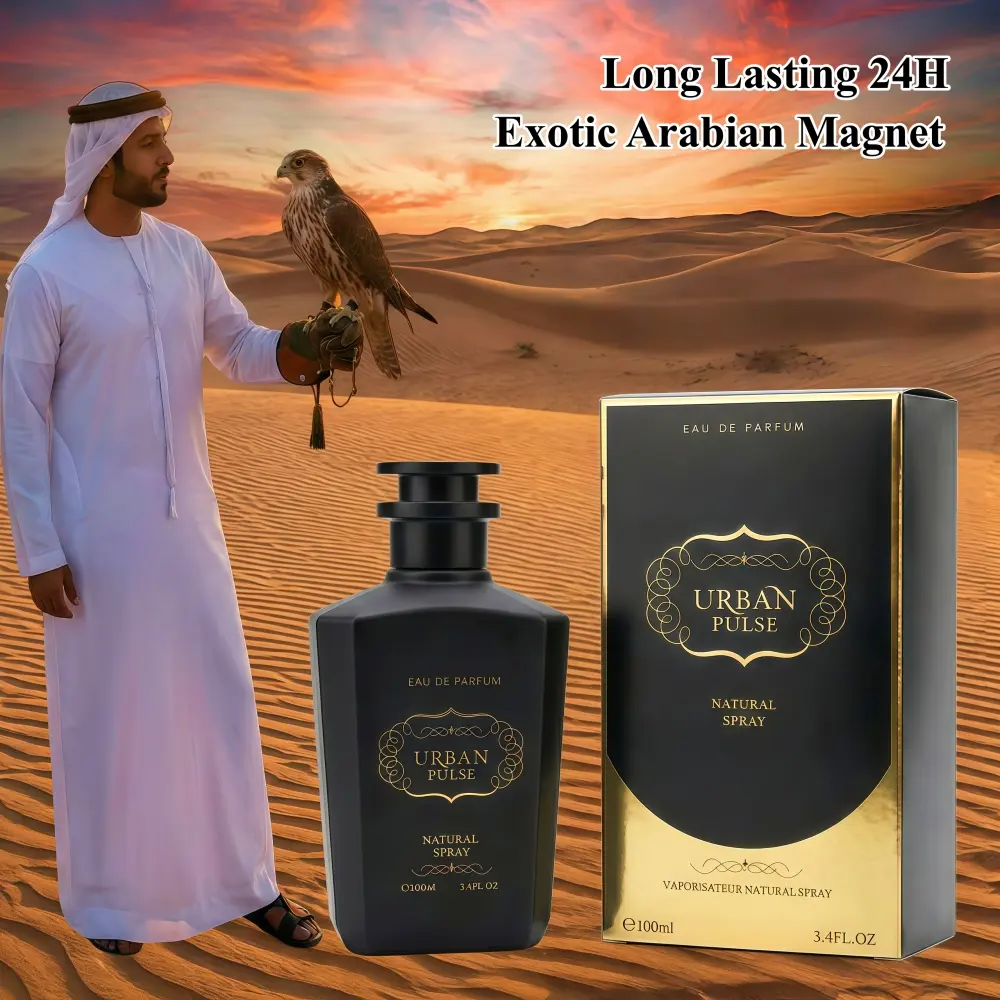 Dubai Arabic Oud Wood Musk Pheromone Men Perfume 3.4oz Long Lasting Spray, Intense Masculine Cedar Oriental Cologne to Attract Women, Gift for Boyfriend Husband Date & Party sohochic