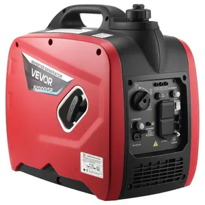 VEVOR Inverter Generator, 2900W Peak Watt Quiet Inverter Generator, Portable Inverters Generators for Home Use, Gas Powered, Compact and Lightweight Design - Stable Power, CO Sensor, Long Run Time