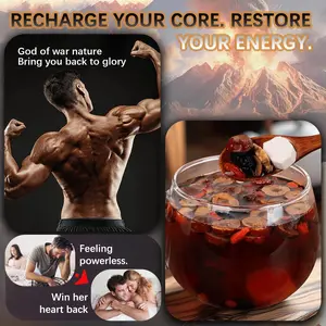 Ginseng Ten Treasures Tea, Natural Kidney Cleanse Detox Tea with 10 Precious Ingredients - All natural, No additives for Men