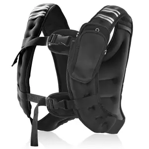 12lbs Weighted Vest for Men & Women Iron Pellets Fitness Vest for Running Workout Training H-Shape Design with Reflective Adjustable Straps & Storage