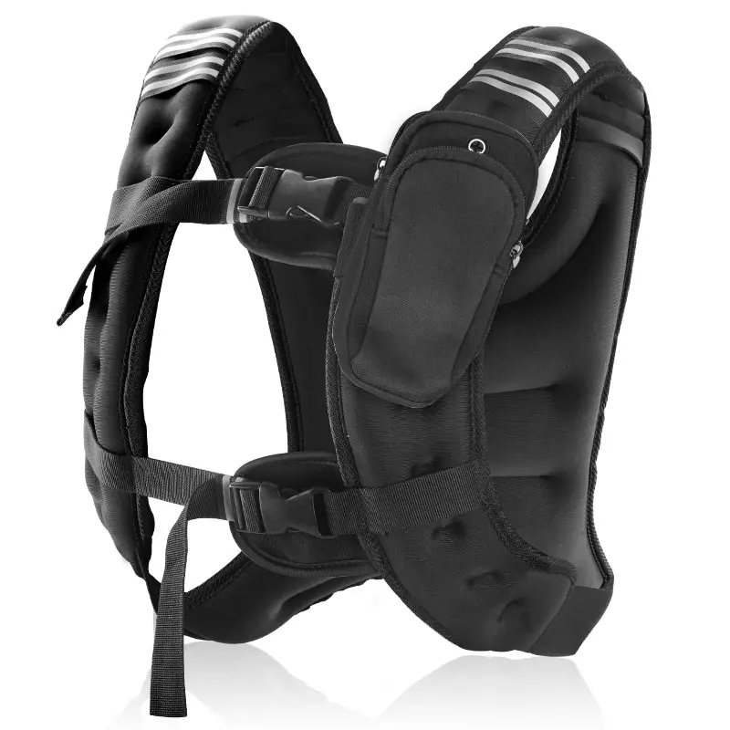SummerVibes Adjustable Iron Weight Vest (12/16lbs) for Men & Women, H-Shape Design, Reflective Straps & Storage, Workout Equipment for Running Training, Home Fitness Gear, Gifts, Adjustable Weight Vests