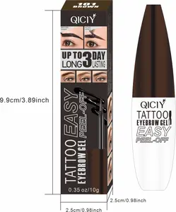 Buy One Get One Free - Total 2 Pieces, Eyebrow Gel Remover, Long-Lasting Tint Brow Cream, Light Brown/Brown/Grayish Brown, One-Click Color Application, Adds Color to Your Eyebrows, Suitable for Various Occasions, Non-Fading, Non-Caking.