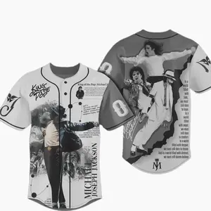 Michael Jackson King Of The Pop Personalized Baseball Jersey