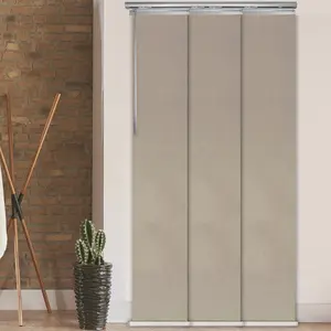 Cornsilk 3-Panel Single Rail Panel Track Extendable 28"-43"W x 91.4"H, Panel width 15.75" - 80% LIGHT-FILTERING