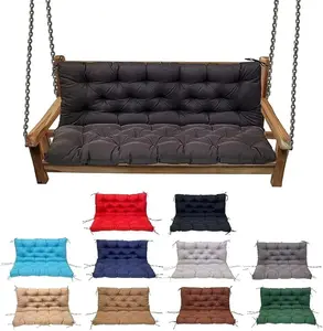Swing Cushion Replacement Outdoor Porch Waterproof Bench Cushion 2-3 Seater Washable Bench Replacement Cushions for Outdoor Patio Porch Swing Cushions