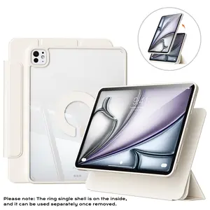 KENKE Magnetic Detachable Tablet Case with Pen Slot, 1 Count 360° Rotatable Tablet Protective Cover, Multifunctional Tablet Protective Case for iPad Mini 6, Removable Magnetic Cover, Tablet Casing