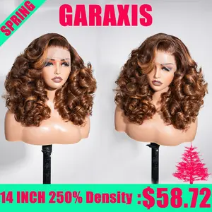 [250% Density] GARAXIS 4/30 Loose Wave Lace Front Wigs Human Hair 13x4 Loose Wave Lace Frontal Short Bob Wigs Pre Plucked With Baby Hair