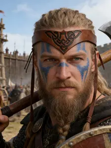 Medieval PU Leather Headband Viking Renaissance Headpiece, Perfect for Costumes, Role Play, and Halloween Accessories, Retro Style for All Seasons