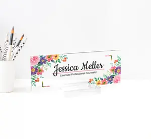 Desk Name Plate - Custom Design Desk Name Plate - Name Plate For Desk - Desk Sign - Personalized - Custom Engraved Desk Sign