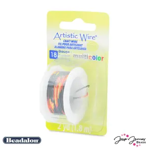 Beadalon Multicolor Wire in Red Gold & Black 18 gauge