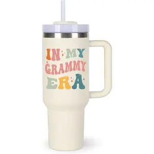 Grammy Cup Tumblers Gifts.40oz In My Grammy Era Tumbler with Handle.Grammy Gift.Grammy Cups.Grammy Tumbler.40oz Birthday Christmas Mothers Day Gifts for Grammy. 40 OZ Stainless Steel Tumbler