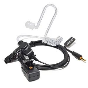 YNIBST RECEIVER/LISTEN ONLY Surveillance Walkie Talkie Headset, Earpiece Microphone with Acoustic Coil Tube for Cobra 2.5mm Radio Compatible with All Cobra MicroTalk 2-Way Radio for PX650 Cxt195 Cx112 PX655 ACXT1035r ACXT145 Radio Electronic Gadgets