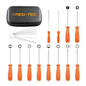 12 Pcs Carburetor Adjustment Tool Kit,Carburetor Cleaning Kit,Carburator Adjusting Kit for 2-Cycle Small Engine Compatible with STHIL Husqvarna Echo Ryobi Troy Bilt Trimmer Weedeater Chainsaw