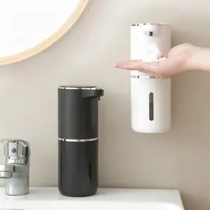 Automatic Wall-Mounted Hand Soap Dispenser with Infrared Sensor, Smart Soap Dispenser, Touchless Soap Dispenser, Foam and Liquid Machine, USB Rechargeable Dispenser, USB Charging, Home Bathroom Hygiene Accessory