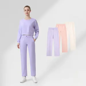 LULU  Same style  Women's Airy Yoga Pants: Loose-Fit, Slimming, High-Waisted, Drawstring, Straight-Leg Sports Yoga Pants