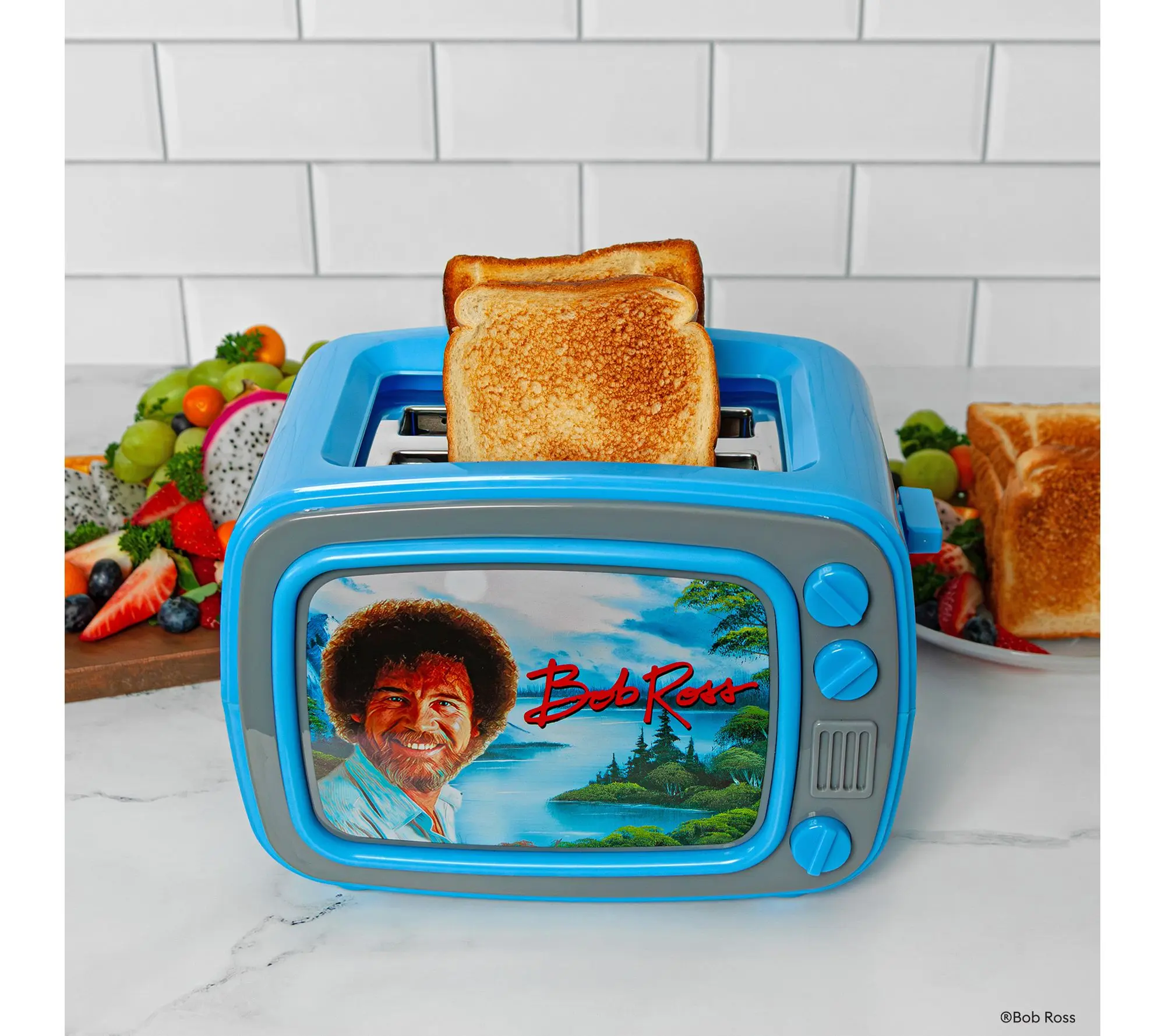 Uncanny Bob Ross TV 2-Slice Toaster