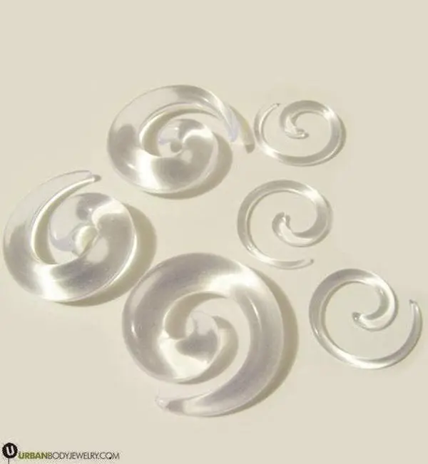 Acrylic Clear Spirals