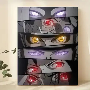 Anime-Inspired Minimalist Manga Style Eye Poster, Waterproof Abstract Artistic Eye Artwork, Modern Wall Hanging for Bedroom & Living Room, Unique Gift for Anime Fans, Home Decor Supplies Decoration, Room Decor