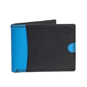 AR Allure Pilot Serenity Bifold Leather Wallet with RFID Protection - Multicolored Interior, Minimalist Design