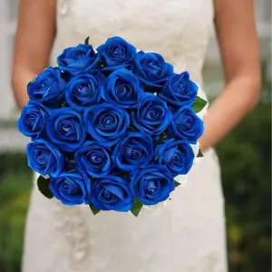 20/30/40pcs Blue Rose Artificial Flowers with Stems, Bulk Pack for DIY Home Decor, Flower Arrangements, Wedding Centerpieces, Mother's Day Gifts, Artificial Roses Bouquet, Artificial Flower Decorations
