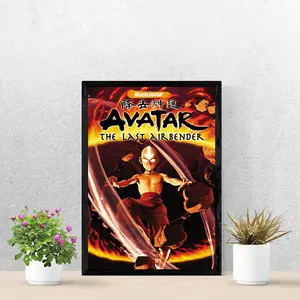 Avatar Aang Fire Bending Manga Poster, Avatar The Last Airbender Wall Art, Anime Action Print, Fire Nation Style, Gift for Fans