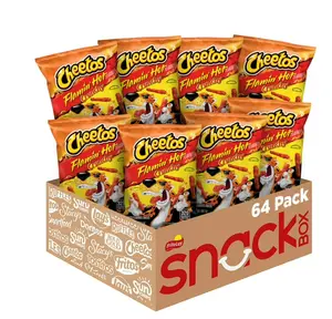 Cheetos Flamin' Hot Cheese Snacks, 2oz (64 Count)