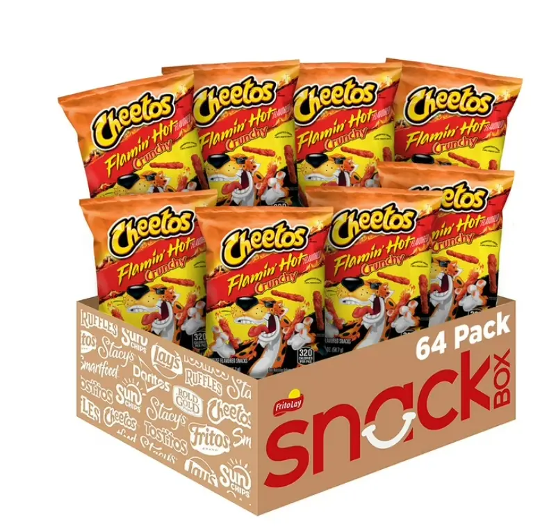 Cheetos Flamin' Hot Cheese Snacks, 2oz (64 Count)