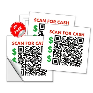 Embarrassing Scan QR Code Stickers - 25 QTY