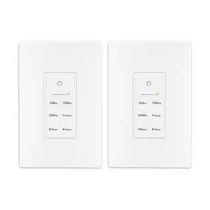 5-10-30-60mins In-Wall Countdown Timer Switch with Push Button 2-4hours Neutral Wire Required Bn-link Kitchen Utensils