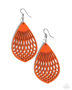 Caribbean Coral - Orange earrings