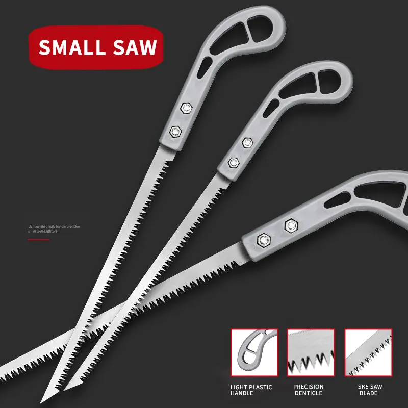 Cocktail Saw Hand Fine-Tooth Saw Fast Pruning Logging Tool Carpentry Handsaw Garden Branch Small Steel Saw Hand Tools Wood Cutting Tool High Quality Steel Hand Held Saw