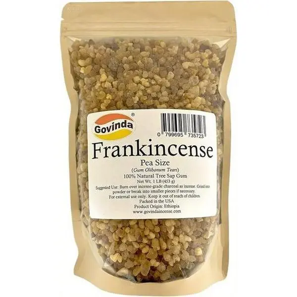 1 lb Pure Pea-Size Natural Frankincense Resin - Premium Woody Tree Sap Gum, Hand-Selected, Eco-Friendly, Sustainably Sourced for Aromatherapy, Incense Burning, Holistic Wellness - Home Fragrance Scent Fragrance Supply