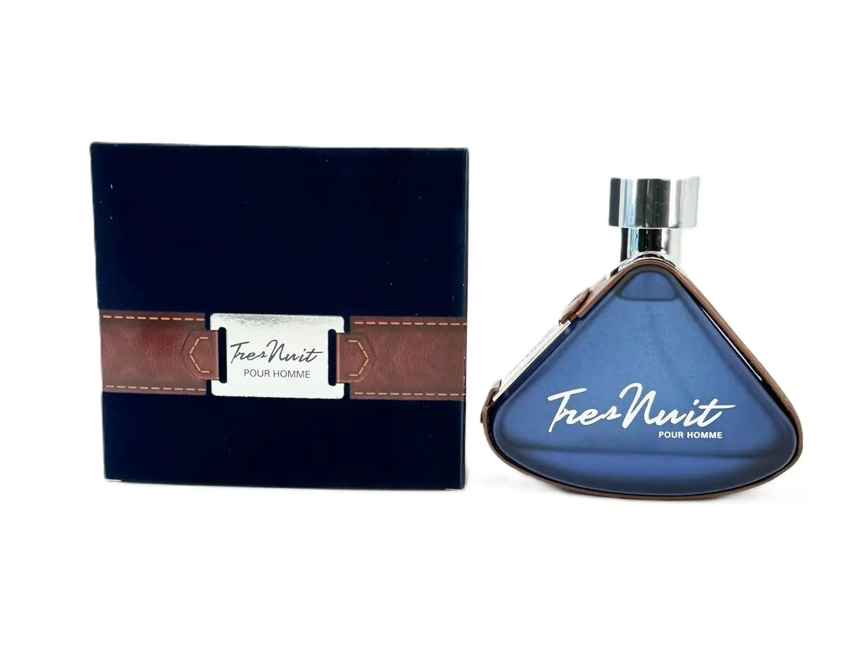 Armaf Tres Nuit Eau de Parfum Spray for Men, Long-Lasting Aromatic Cologne with Citrus, Woody, and Powdery Amber Scent, 3.4 fl oz, Edp Perfume Fragrance, Single Item, Edp Fragrance, Non Toxic, Adults, Eau De Parfum Depth Lingers Longer, Alcohol Base