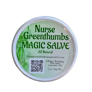 Nurse Greenthumbs Magic Salve - Natural Topical Pain reliever, Third Party Tested, Healthcare Therapy Therapeutic Treatment Wellness Pain Free Lifestyle Healthy Solutions