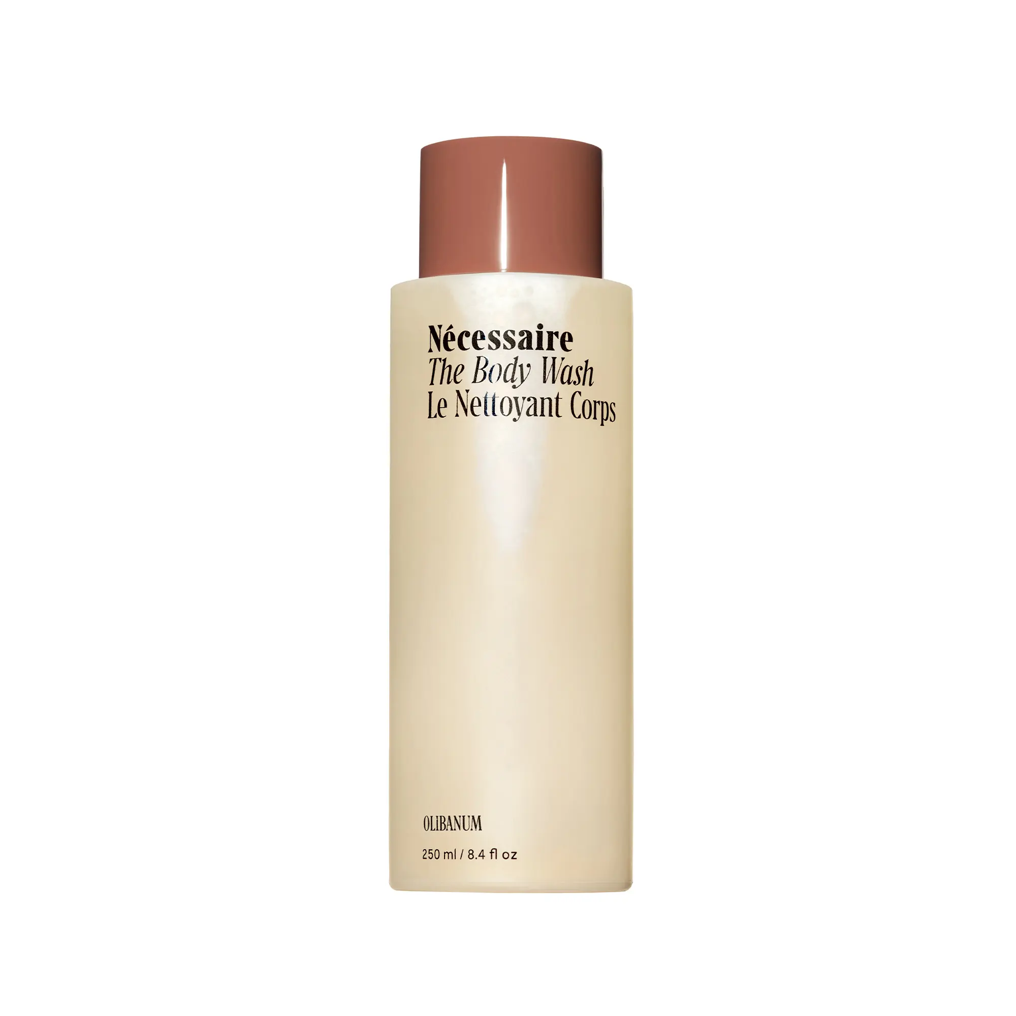 Nécessaire The Body Wash — Multi-Enzyme Shower Gel Cleanser for Women + Men — Non-Comedogenic Body Wash with Niacinamide. 250 ml/8.4 fl oz