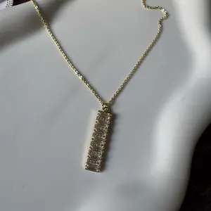 CZ Bar Necklace
