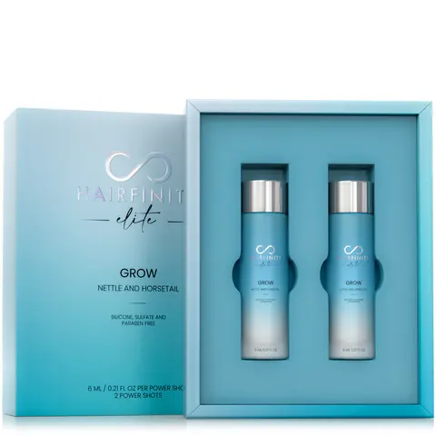 GROW Power Shot - Hair Growth Boosting Treatment with Nettle and Horsetail | Add to Your Shampoo and Conditioner for Custom Haircare