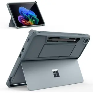 Case for New Microsoft Surface Pro 12 Inch 2025 Released, All-in-One Protective Rugged Cover with Back Pen Holder & Hand Strap