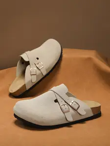 Women Men Boho Style Handwoven Birk Sandals, High-Quality Leather, Dual Strap Design, Comfortable Casual Shoes for All Seasons