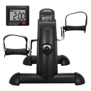 VEVOR Under Desk Bike Pedal Exerciser,  Mini Exercise Bike for Arm/Leg Exercise, Multi-level Resistance Pedal Exerciser for Home Office Workout, Cycling Portable Peddler with LCD Display & Non-Slip Mat