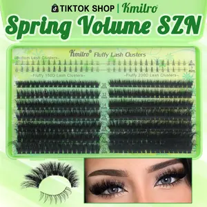 Kmilro Lash Clusters with Bottom Lashes Cluster Eyelash Extensions Wispy 10-22mm Volume Individual Lashes with Lower Eyelash Clusters 316pcs 150D+200D Thick False Lashes DIY at Home